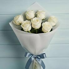 Букет 7 Белых роз Эдлесс Лав #REPLACE_PRED# Полбино