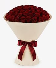 Букет 101 Бордовая роза Блэк Бакарра в Полбино