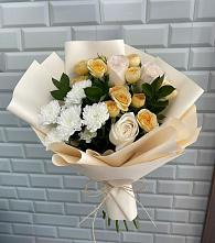 Букет цветов из:  Розы и Хризантемы в Полбино