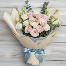 Букет цветов из:  Лизиантусы в Полбино