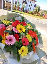 Букет цветов из:  Герберы #REPLACE_PRED# Полбино