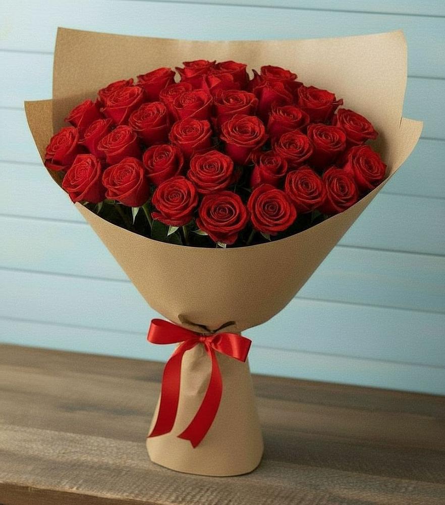 Букет Красные розы Милано в Полбино