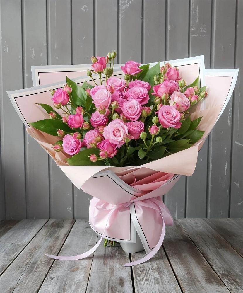 Букет Розовый кустик в Полбино