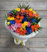 Букет цветов из:  Розы и Хризантемы в Полбино
