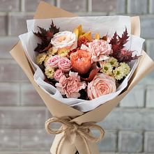 Букет цветов из:  Гвоздики, Хризантемы и Розы в Полбино