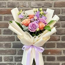 Букет цветов из:  Лизиантусы и Розы #REPLACE_PRED# Полбино