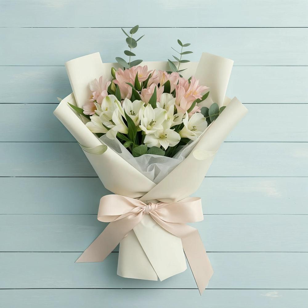 Букет цветов из: Альстромерии в Полбино